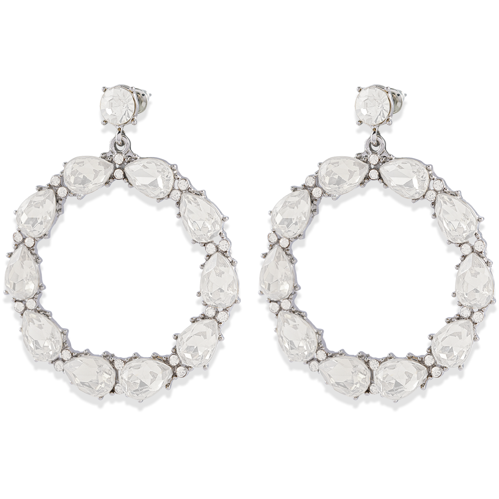 Montini Trend Örhängen Crystal Silver