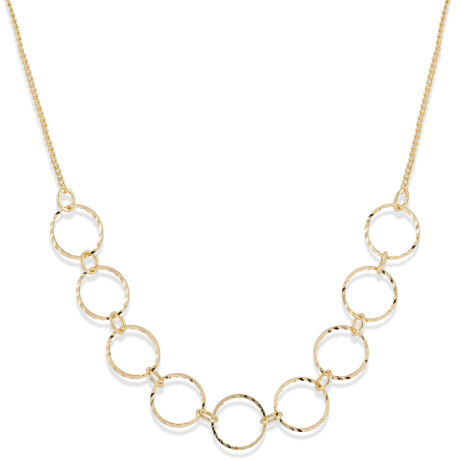 Halsband med cirklar Guld Montini