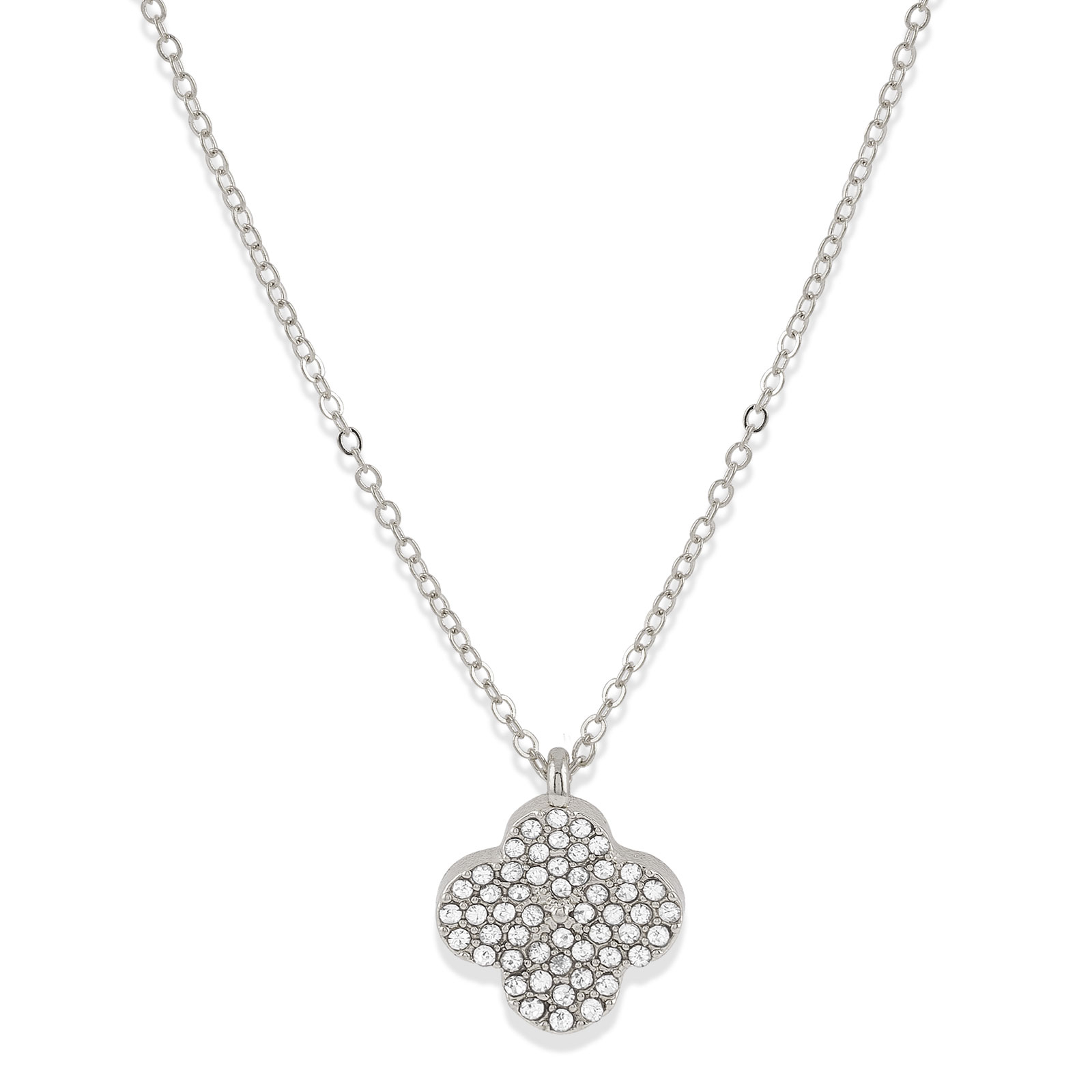 Halsband Klöver Silver Montini