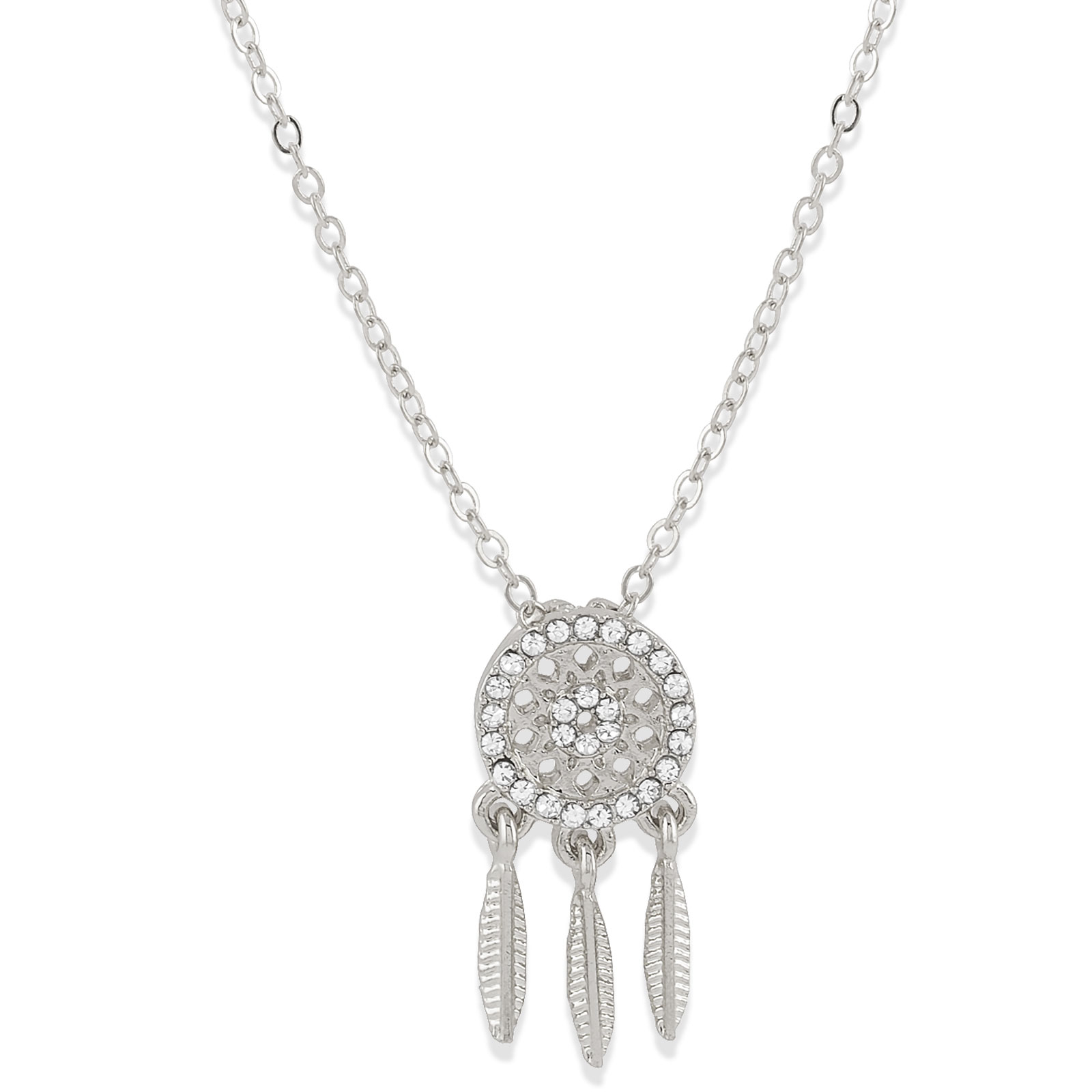 Halsband drömfångare silver Montini