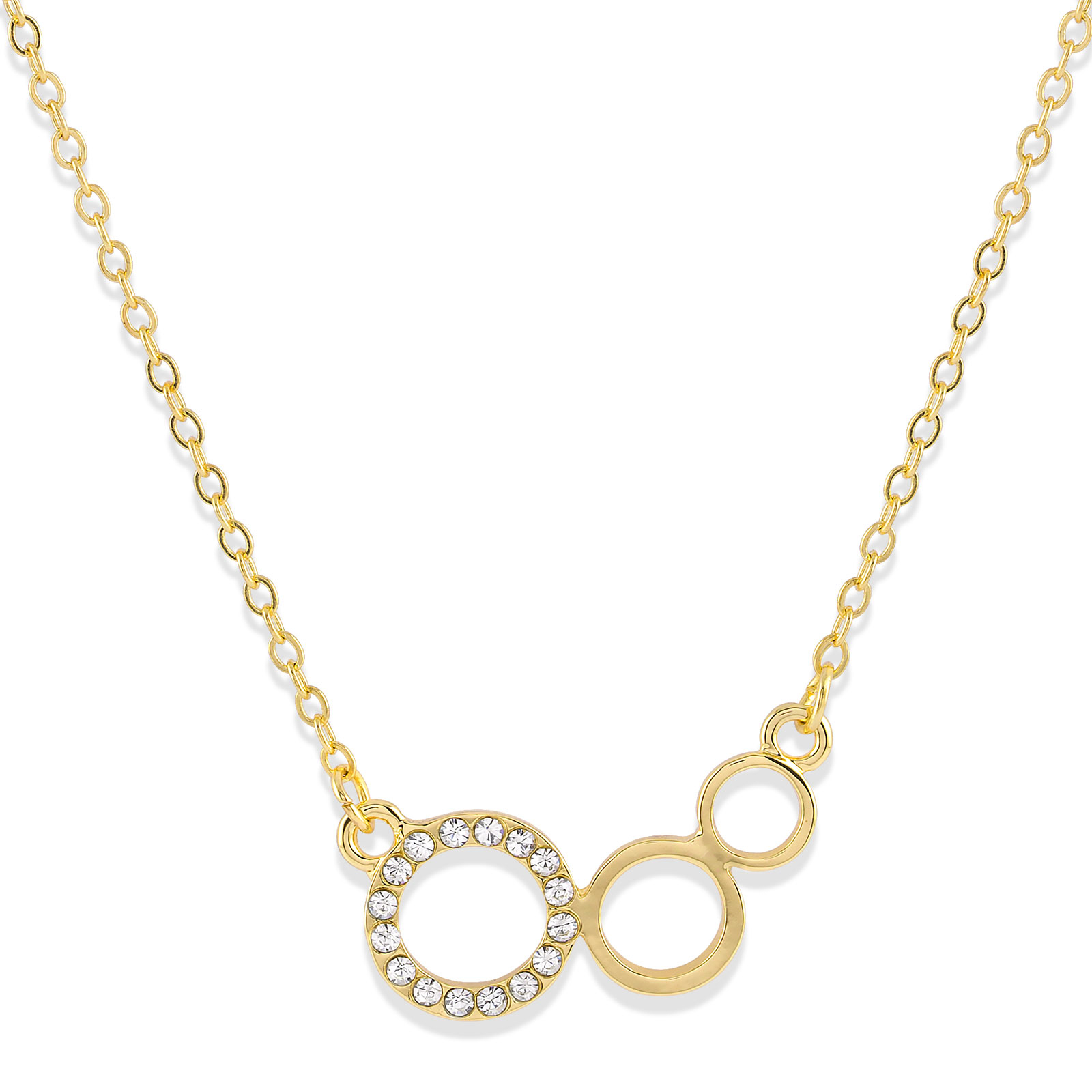Halsband med cirklar Guld Montini