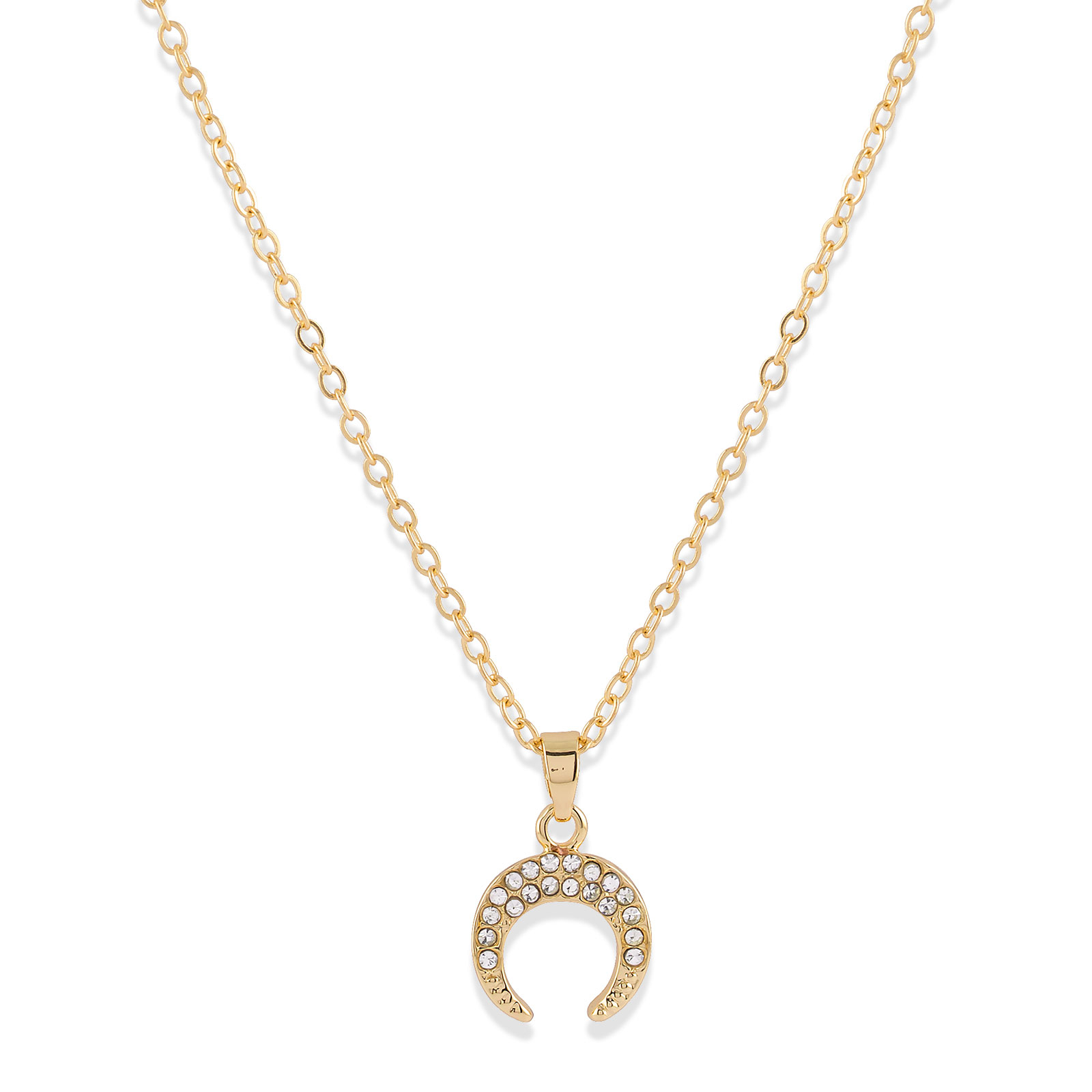 Halsband med Horn Guld Montini
