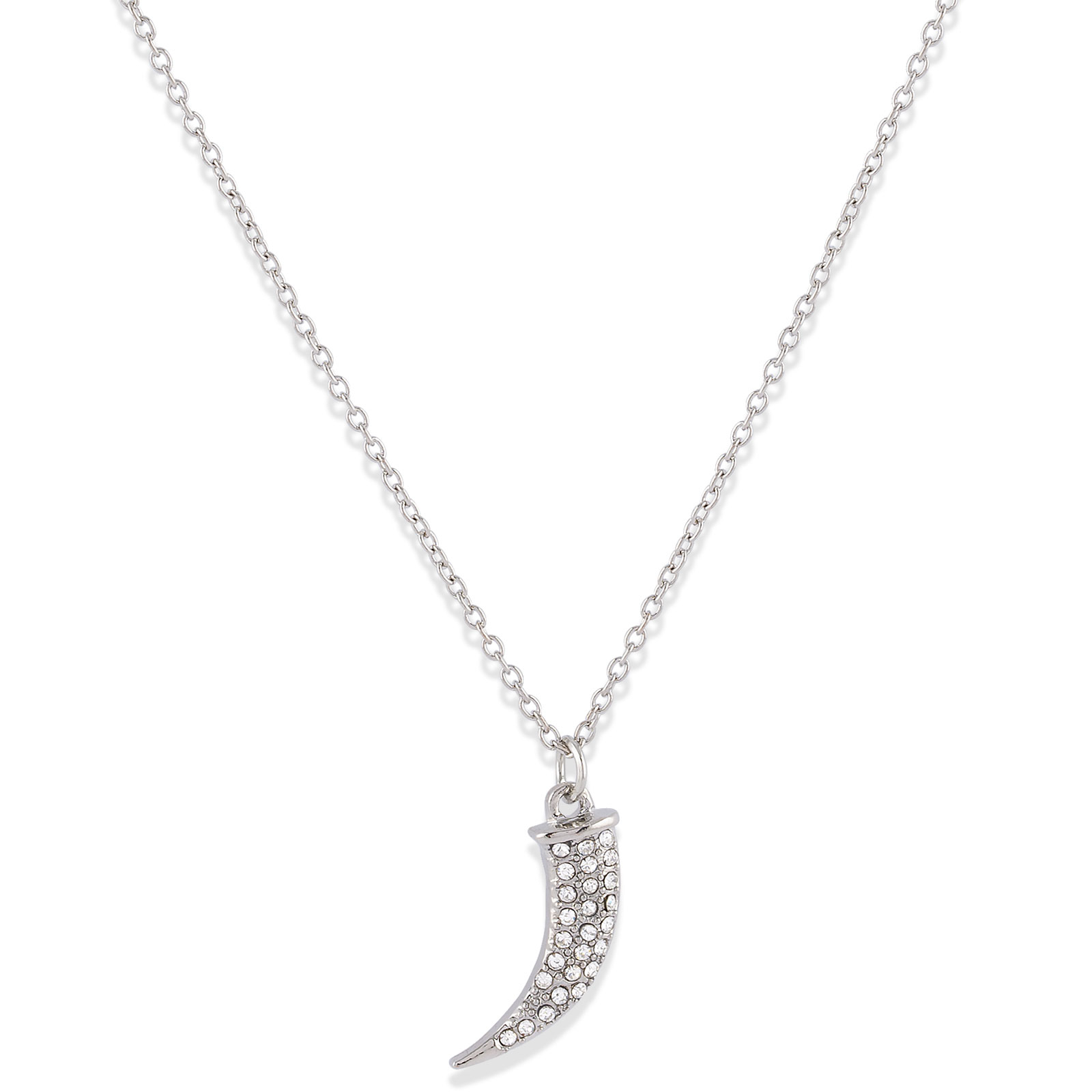 Halsband hajtand silver Montini