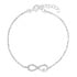 Armband dam, äkta silver - infinitysymbol, 16+3 cm