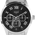 Regal herrklocka - metallband, silverton/svart, 41mm