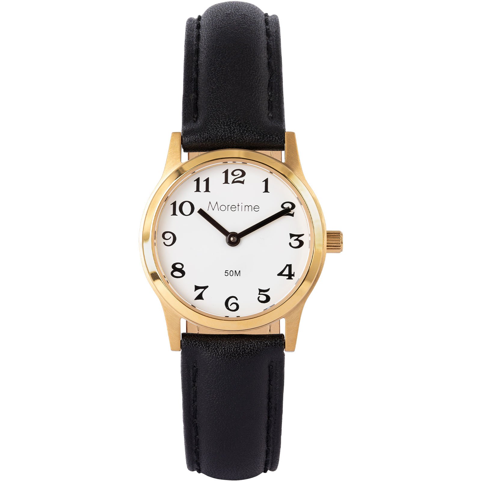 Moretime damklocka - guld/svart, 29 mm