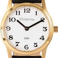 Moretime damklocka - guld/svart, 29 mm