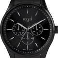 Regal herrklocka - metallband, svart, 42mm