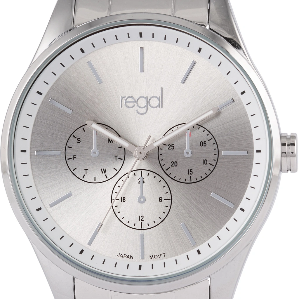 Regal herrklocka - metallband, silverton, 42mm
