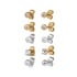 Montini Örhängen Kulor Guld/Silver 5-pack