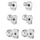 3-pack silverfärgade örhängen - studs