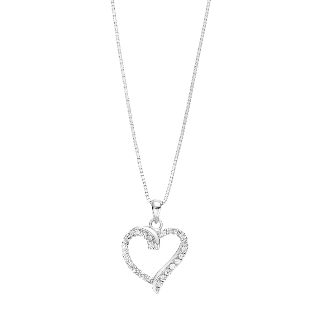 Halsband 925 Sterling silver - hjärta