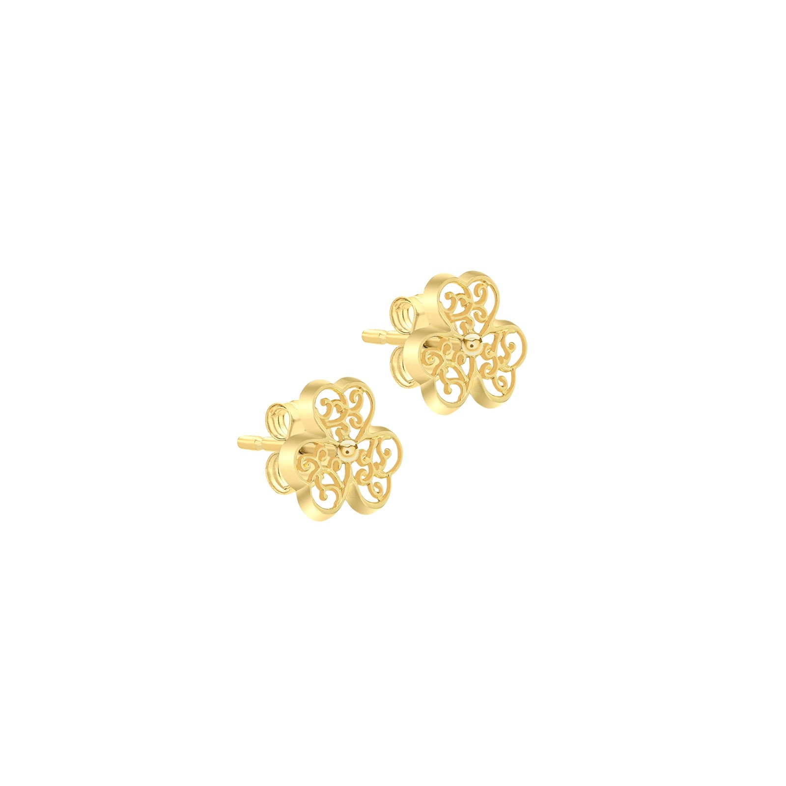 Örhängen 9k guld - studs 8x7 mm