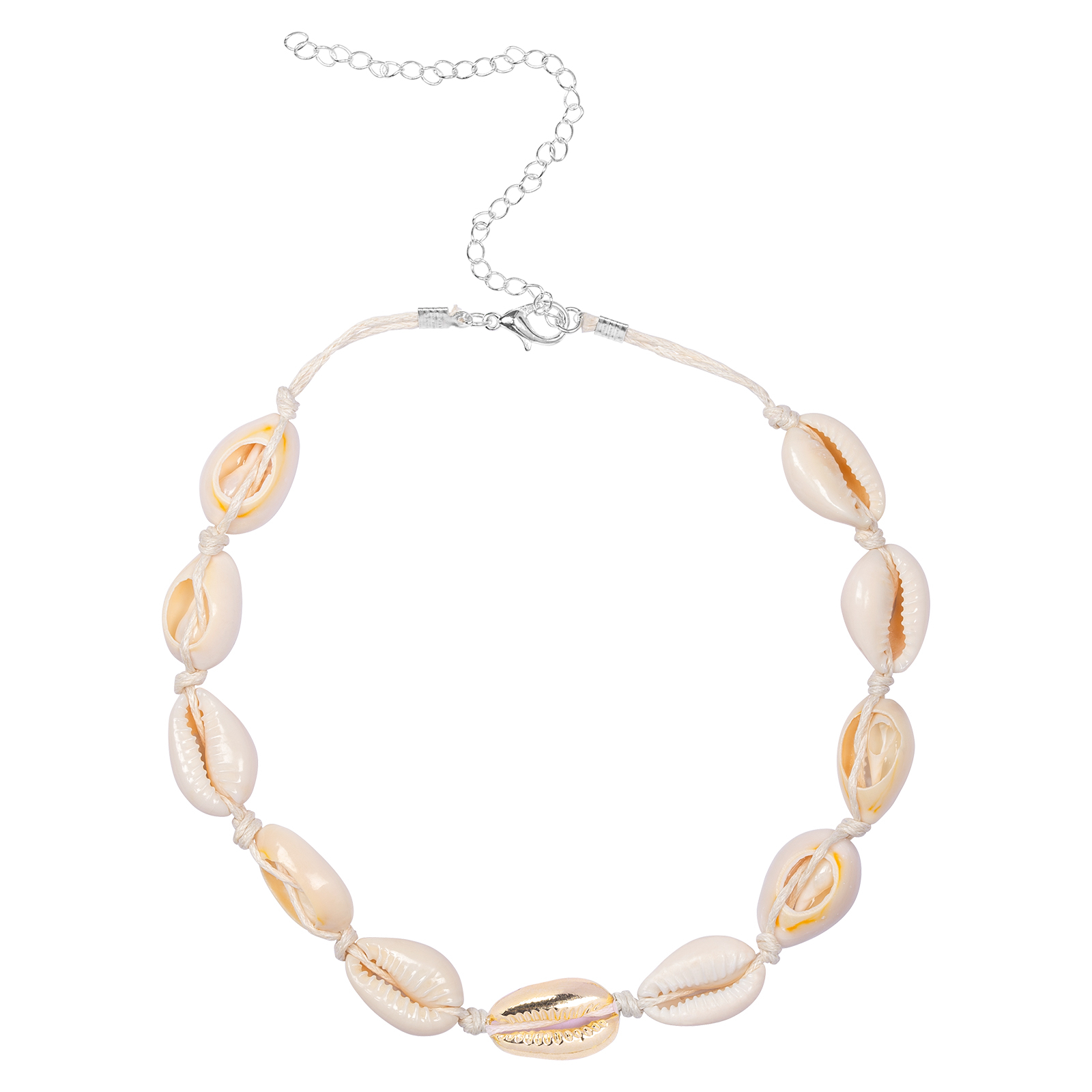 Halsband med Snäckor