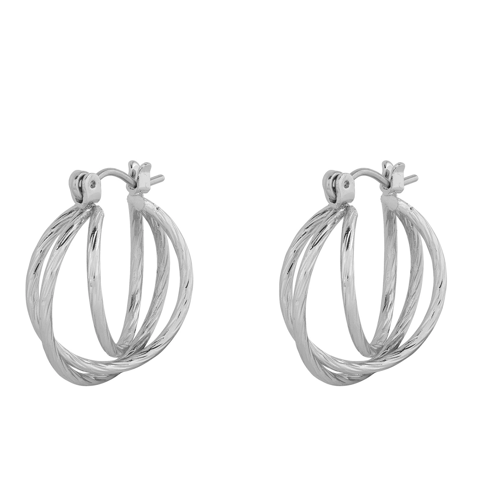 Tvinnade Creoler Silver Montini