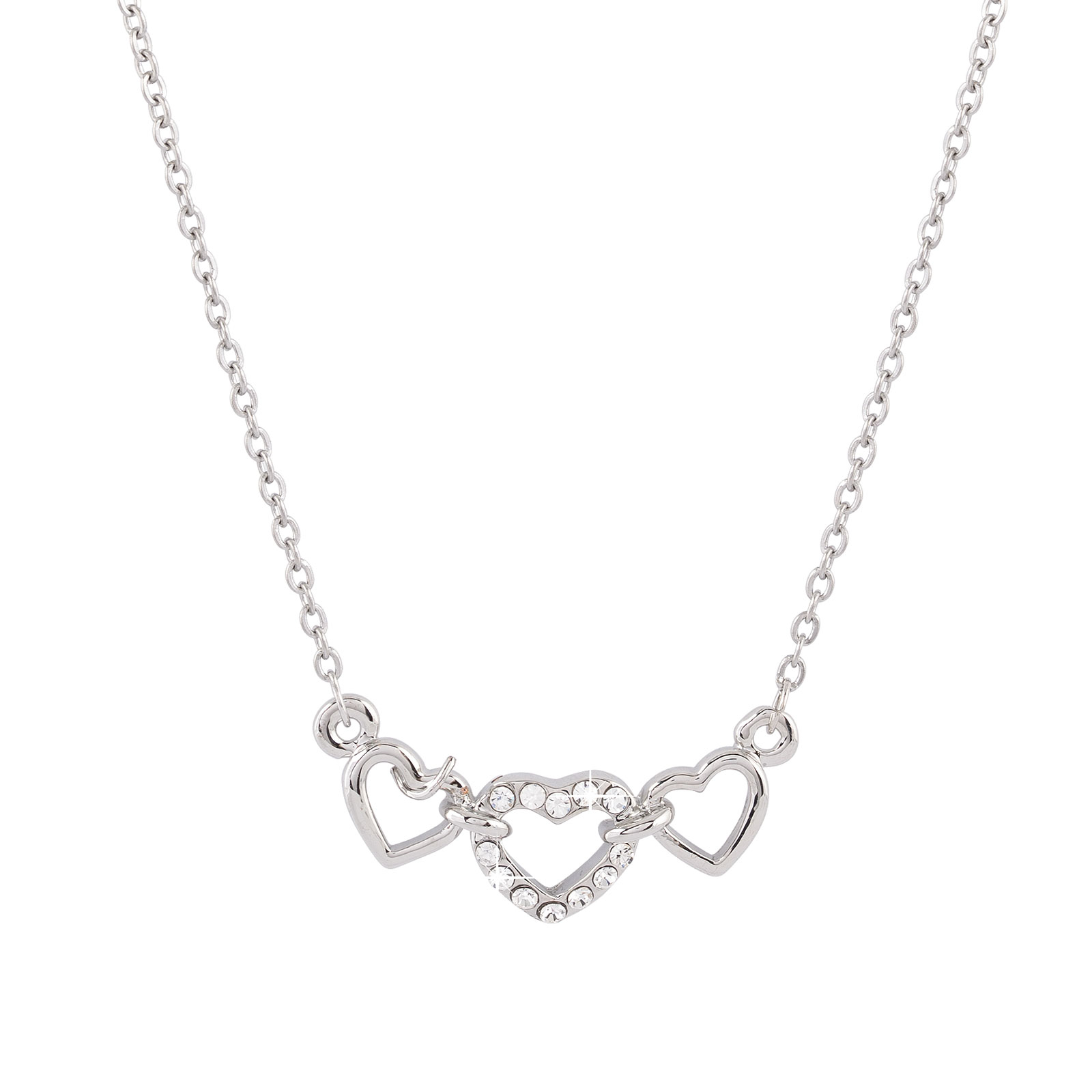 Halsband med hjärta Silver Montini