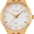 Moretime damklocka - metallband, guld, 26 mm