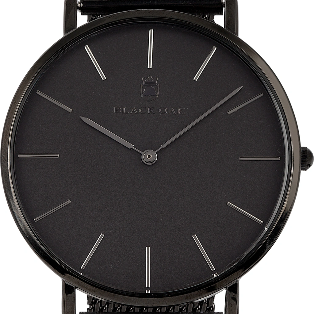 Black Oak Gerardii herrklocka - svart mesh, 41 mm