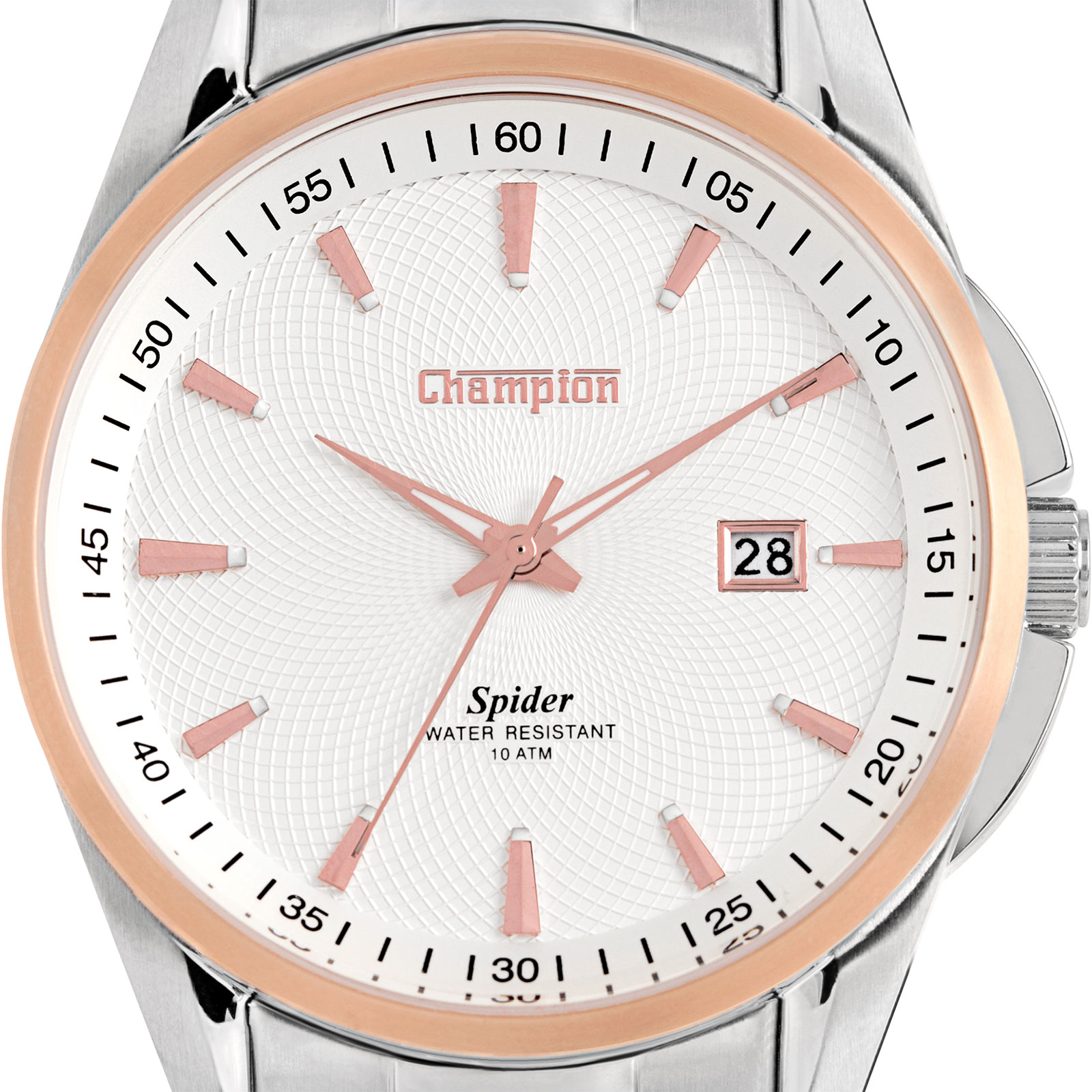 Herrklocka med metallband i presentbox - Champion Spider