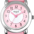 Regal barnklocka - rosa gummiband, katter, 29 mm