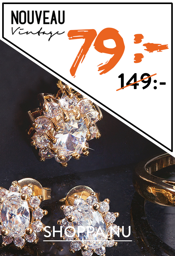 18k guldpläterat halsband  - glaspärlor