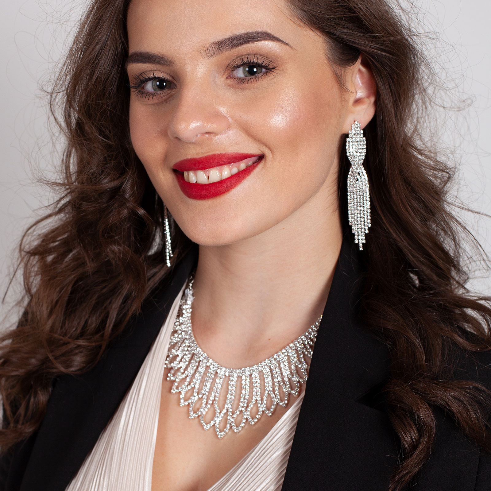 Red Carpet Strassörhängen - vriden modell