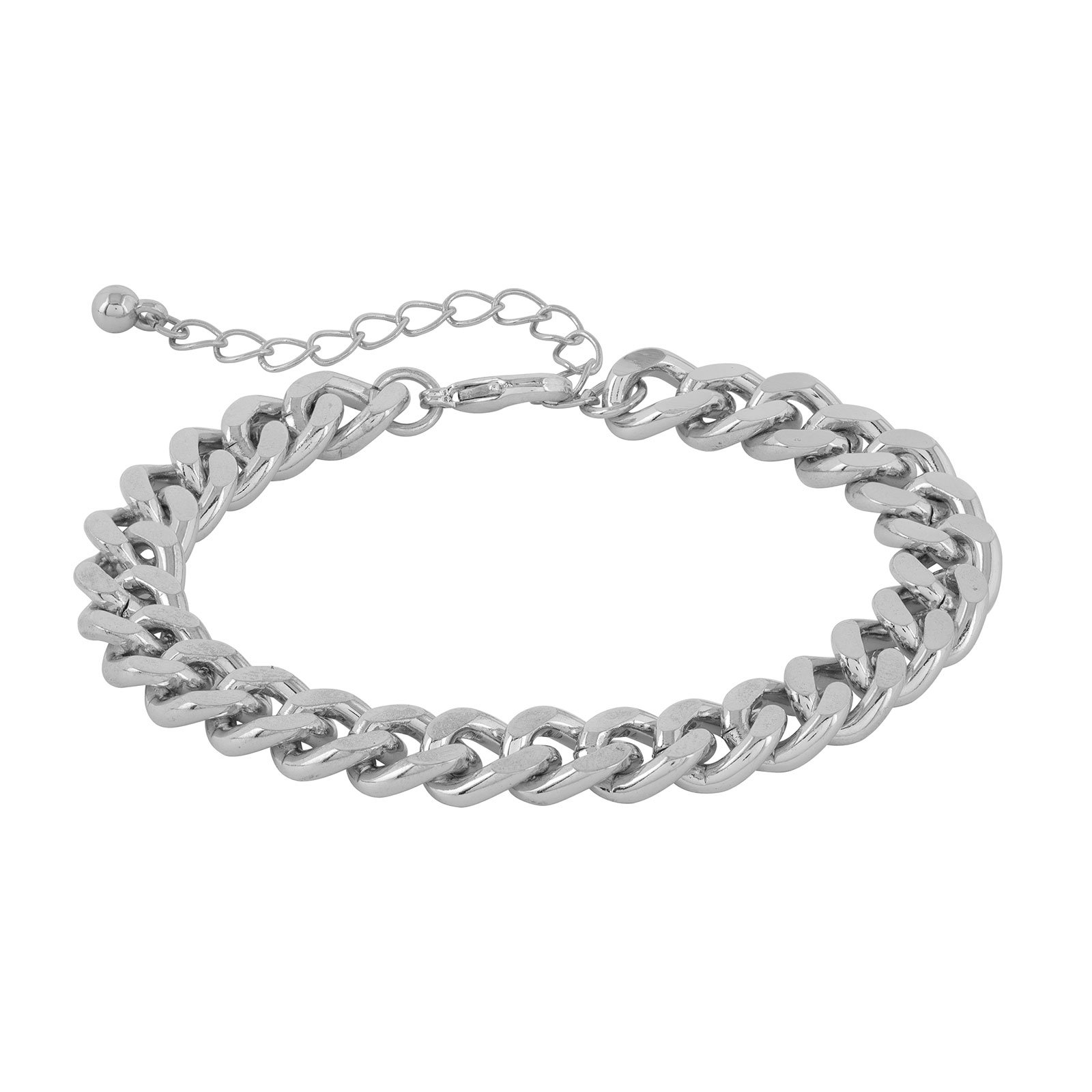 Armband - Silvefärgad tjock kedja